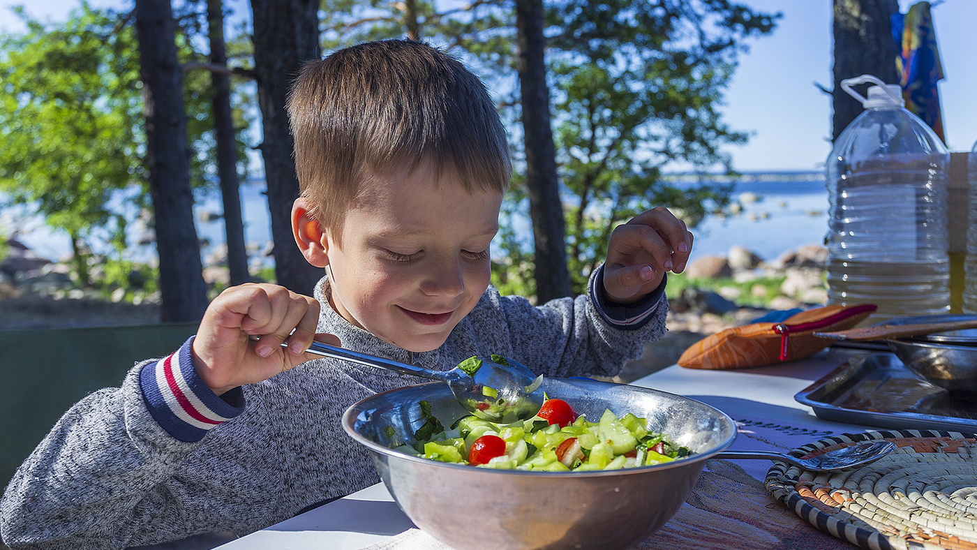 Boy Eating