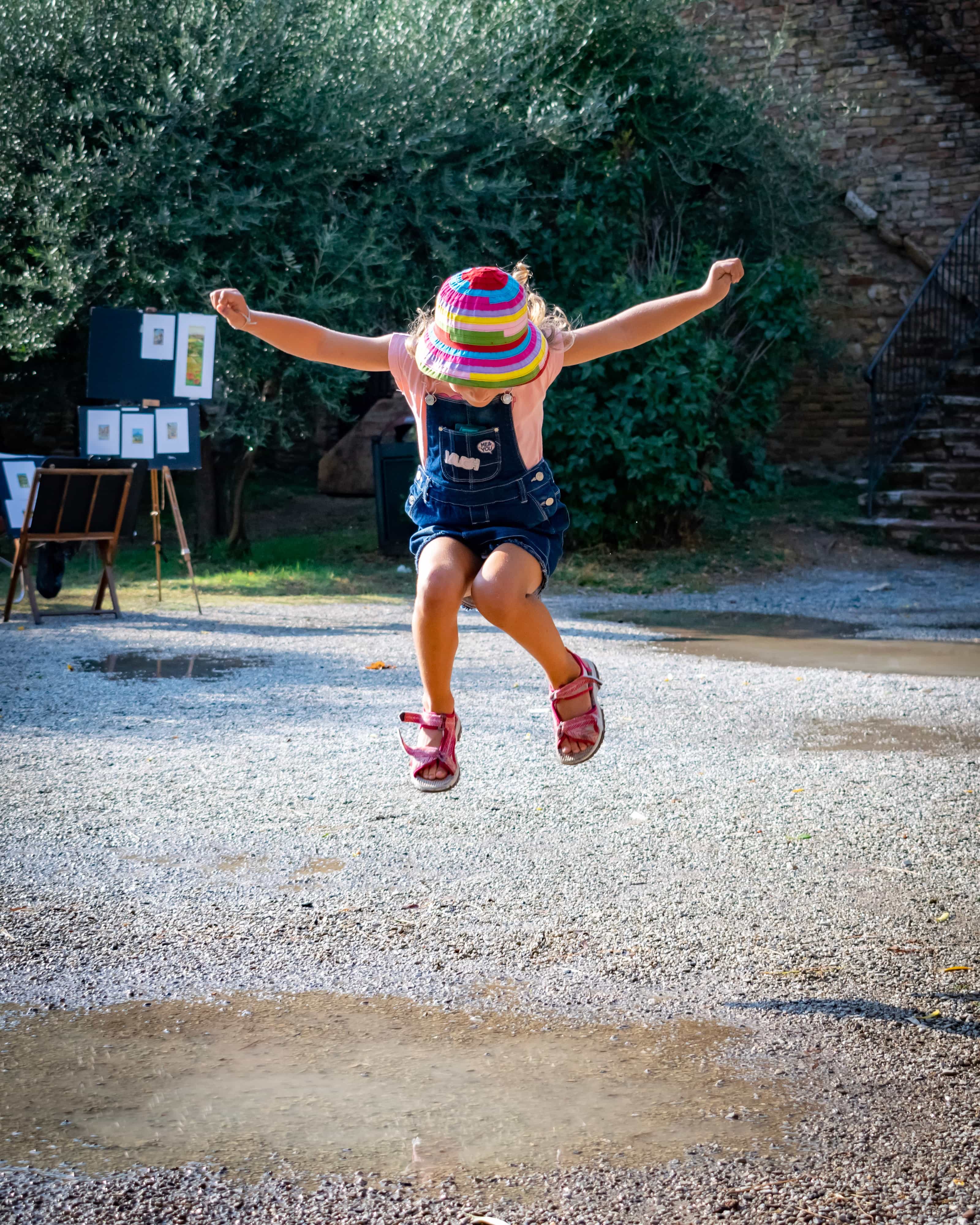 Child jumping