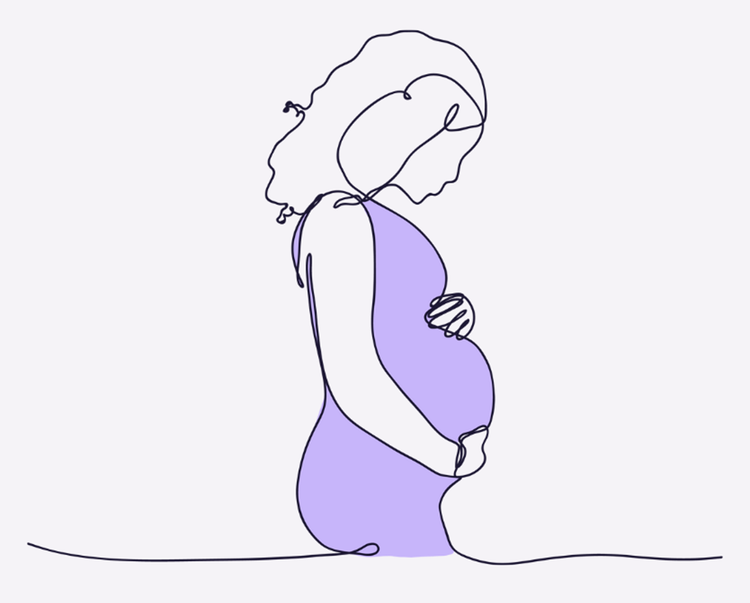 Pregnant illustration