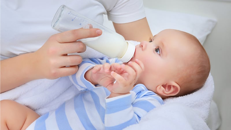 bottle feeding baby